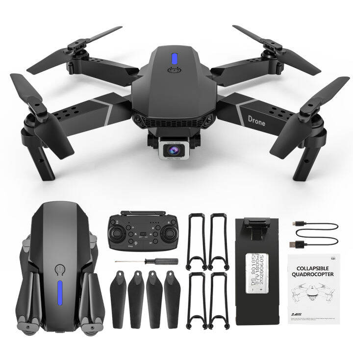 Quadcopter Drone 4K E525 UVA Mini Drones Single Camera 2.4G RC Foldable ...