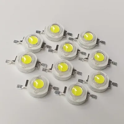 10Pcs LED Lamp Cool White  1 Watt / 3V-3.4V หลอด LED จำนวน 10 ชิ้น
