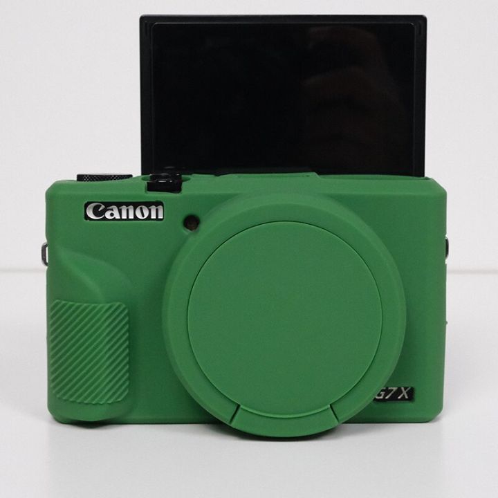 g7x3เกราะซิลิโคนผิวหนังเคสกระเป๋ากล้องปกป้องตัวเครื่องสำหรับ-canon-powershot-g7x-mark-iii-g7xiii-กล้องดิจิตอล-g7xm3