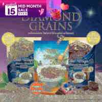 [ล็อตใหม่ล่าสุด] Diamond Grains Granola กราโนล่า ข้าวโอ๊ตผสมแผ่นมอลต์ มัทฉะ ชาไทย ช็อกโกแลต