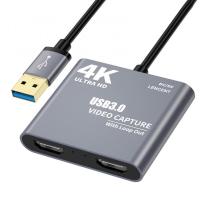 50% Off 4K 1080P HDMI-compatible to USB 3.0 Video Audio Loop Out HD 1080p60 Capture Card Adapter Adapters Cables