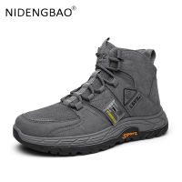 Men Ankle Boots Anti Skid Breathable Sneakers Outdoor Hiking Climbing Walking Sports Shoes Male Trendy Casual Shoes Basket Homme