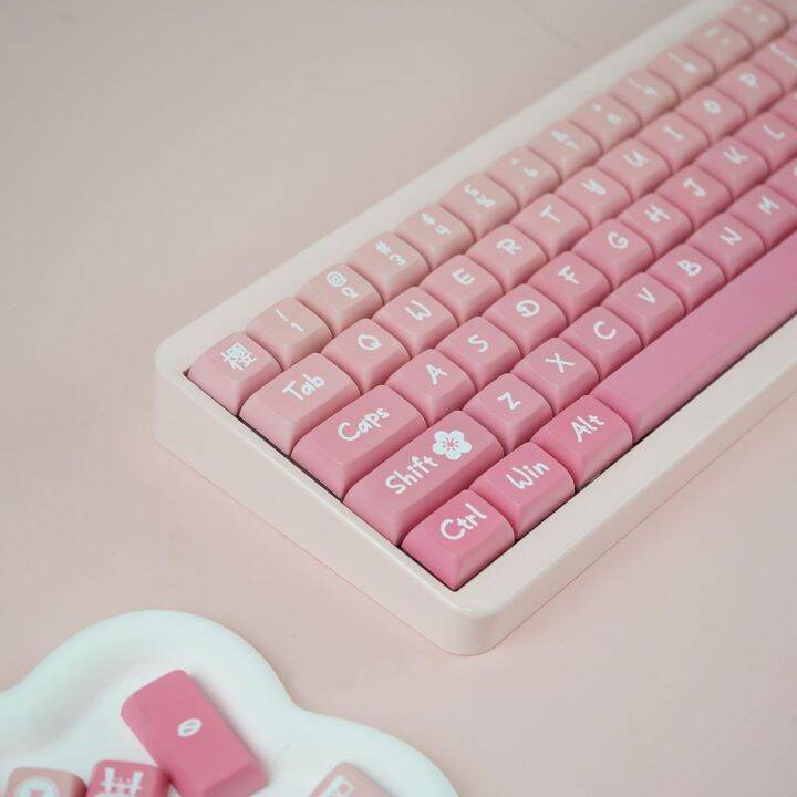 Key Cap PBT Key Cap Small Full Set Cherry Blossom Theme Sublimation ...