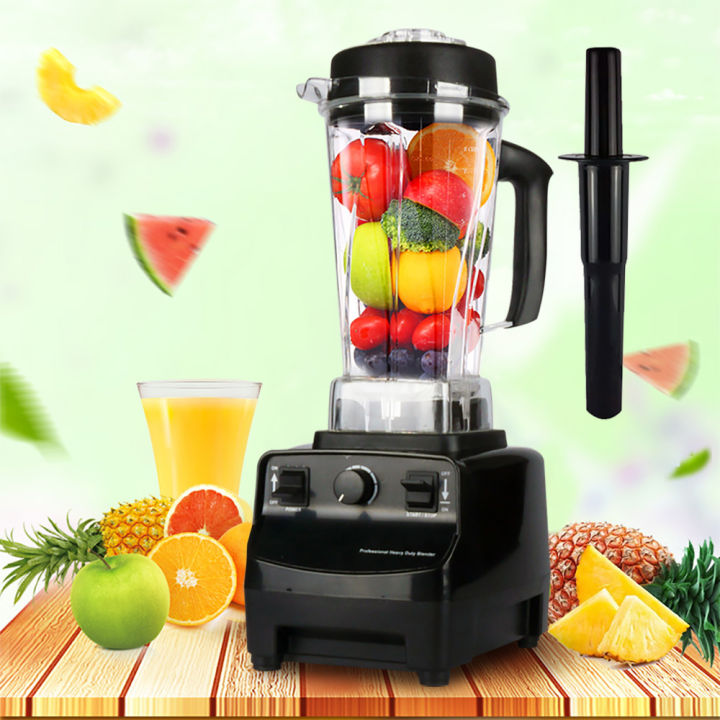 Professional High Performance Heavy Duty Multipurpose Multifunctional 3HP  Commercial Blender 2L Fruit Juicer Mixer Meat Mincer Smoothie Machine Soya  Bean Milk Maker 1500W 45000RPM