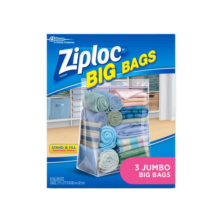 ZIPLOC Big Bags Jumbo 3 ct Lazada PH