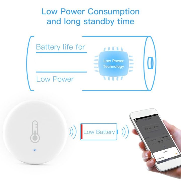 4pcs-tuya-smart-zigbee-3-0-smart-temperature-and-humidity-sensor-battery-powered-security-for-tuya-smart-life-app