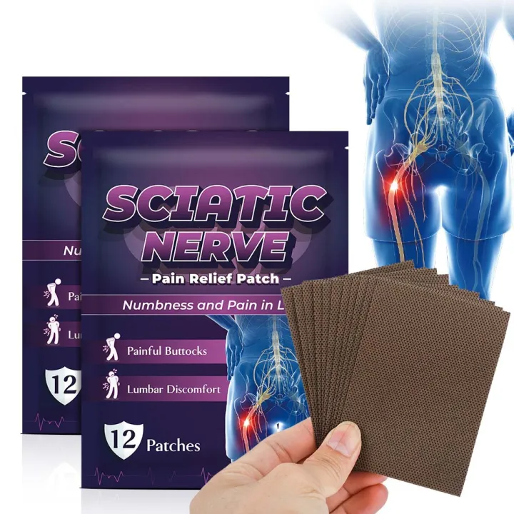 Windy`s Home 12 Pcs/Pack Sciatic Nerve Pain Relief Patch Patch Heating