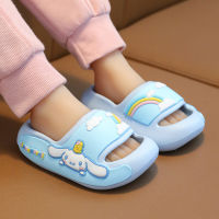 Sanrio รองเท้าแตะฤดูร้อน Kuromi Flip-Flops ครอบครัวรองเท้าแตะกลางแจ้ง Heltty ในร่มห้องน้ำ Maternity Beach รองเท้ากันลื่น Soft