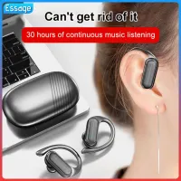 Essage หูฟังบลูทูธ5.3หูฟังไร้สาย,หูฟังกีฬาเฮดเซ็ตกันน้ำ HiFi หูฟังสเตอริโอลดเสียงรบกวนด้วย