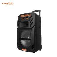 a/d/s ลำโพงบลูทูธล้อลากอเนกประสงค์ รุ่น OP-T12D ขนาด12 นิ้ว รองรับ FM, Karaoke เคลื่อนที่ได้สะดวก