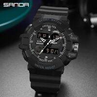 SANDA Digital Watch Men Military Army Sport Chronograph Quartz Wristwatch Original 50m Waterproof Male Electronic Clock New 780