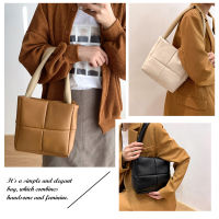 ?shoulder bag? กระเป๋าสะพายไหล่ หนัง PU ทรงโท้ท ขนาดกลาง สําหรับผู้หญิง