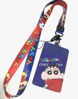 SHIN CHAN RB  สายคล้องคอ สายคล้องบัตร ที่ใส่บัตร ซองใส่บัตร ที่ใส่บัตร พร้อมสายคล้องคอ ลาย SHIN CHAN RB  งานดี สวยงาม สำหรับ บัตร 6x8 cm (body 7x11cm) BY NPNN SHOP