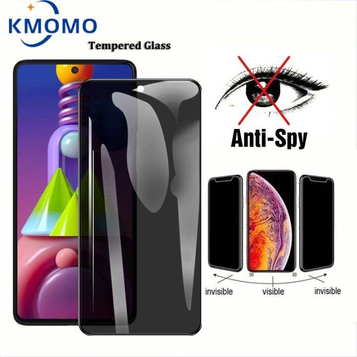 Anti-Spy Privacy Full Cover Tempered Glass Samsung Galaxy S23 Plus S22 ...