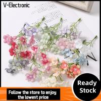 V-ELECTRONIC 20pcs หลากสี ดอกไม้ปลอม ช่อเล็กๆ มินิมินิ ไฮเดรนเยียเทียมไฮเดรนเยีย สมุดเก็บภาพ เยอบีร่าเทียม สำหรับพวงหรีด