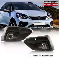 ☃◇✓ JanDeNing Car Front Bumper Fog Light LED Fog Lamp assembly kit For Honda FIt /Jazz 2020-2021