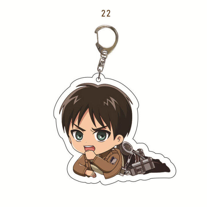 lof 32Styles Titan Keyrings Anime Attack on Titan Keychain Acrylic