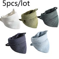 【CW】 Scarf Feeding Cotton Bibs Burp   Baby Bib - 5pcs/lot Aliexpress