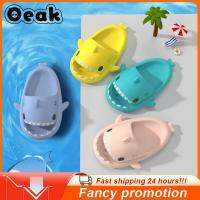 (ETX)ETXKids Shark Slippers Bathroom Platform Sandals Outdoor Flip Flops Summer Supersoft Cloud Slipper Children Baby Eva Slides Shoes