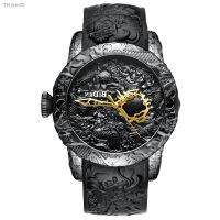 ⌚ นาฬิกา New BIDEN high-grade fashion dragon table man 3 d comfortable watch tape