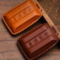 Leather For Great Wall GWM WEY TANK 300 500 Tank300 Tank500 Keychain Ring Accessories Smart Remote Fob Car Key Case Cover