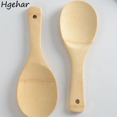 ✷♗ Wood Tablespoons Household Non-stick Rice Spoon Kitchen Supplies Eco-friendly Rice Shovel Heat Resistant Tableware Natural New