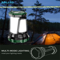 SOLLED Led Camping Light 3โหมดแบตเตอรี่2000 Ma ในตัว Super Bright Type-C โคมไฟเต็นท์แบบพกพาแบบชาร์จไฟได้