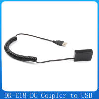 DRE18 LP-E17 แบตเตอรี่ DR-E18 DC Coupler USB coild สำหรับ Canon EOS RP 77D 200 D 750D 800D Kiss 8000D X8i Rebel T6