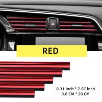 10Pcs 20cm Car Air Conditioner Outlet U Moulding Trim Strips Styling Accessories