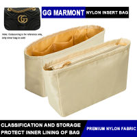 กระเป๋าสอดสำหรับกระเป๋า GG-Marmont กระเป๋าซับในไนล่อนเดินทางกระเป๋า Tas Kosmetik มัลติฟังก์ชันแบบพกพาที่จัดระเบียบแต่งหน้า