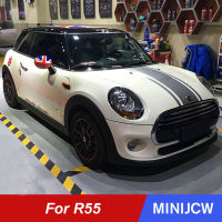 ACar จัดแต่งทรงผมเครื่องยนต์ Hood Trunk Stripe สติกเกอร์ Decals ตกแต่งภายนอกสำหรับ Mini Cooper S One R55 Clubman Auto AccessoriesM