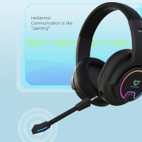 RGB LED Gaming Headset Over Ear Bluetooth-Compatible 5.0 Gaming Earphones Active Noise-Cancellation With Microphone For Computer