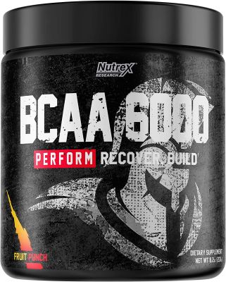 Nutrex Research (30 Servings) BCAA Powder 6000 | 6 Grams of BCAAs Amino Acids  Proven BCAA 2:1:1 Ratio of L-Leucine, L-Isoleucine, L-Valine for Muscle Recovery, Growth, Performance Build Muscle Post Workout กรดอะมิโน