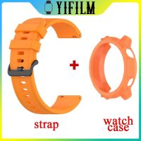 ✌☋ 1pcs Silicone Strap 1pcs Protective Case For Coros PACE 2 Watchband Bracelet Accessories WristBand PACE2 Watch Band Soft Shell