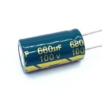 4pcs/lot high frequency low impedance 100v 680UF aluminum electrolytic capacitor size 16x25 680UF 20