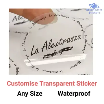 Transparent Stickers Printing Singapore