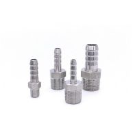 1/8 - 2 NPT Male Thread x Barb Hose Tail 304 Stainless Steel Water Pipe Fitting Reducer Pagoda Joint Coupling Connector