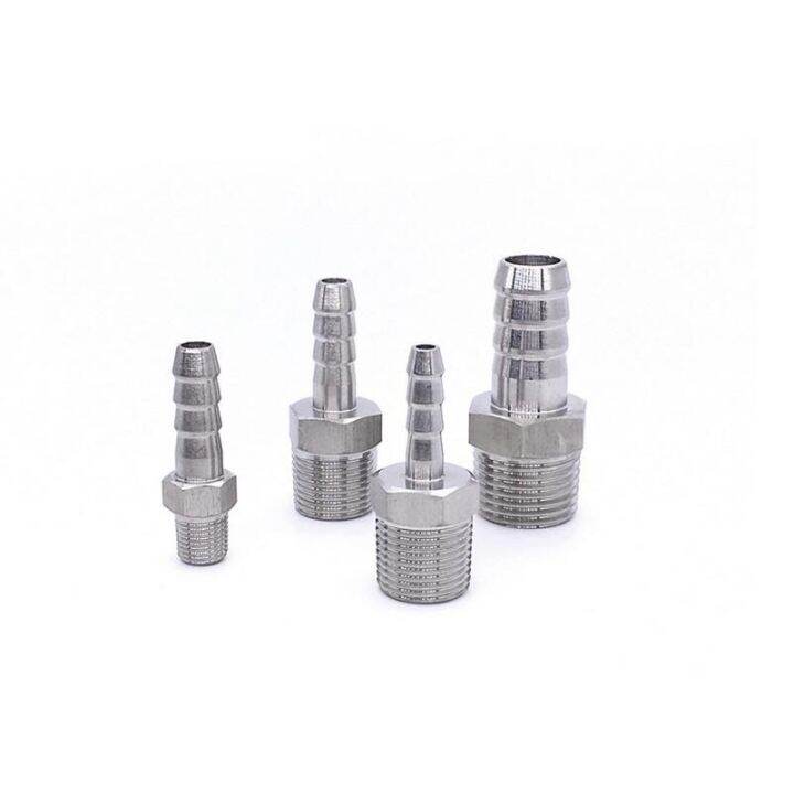 1-8-2-bsp-male-thread-x-barb-hose-tail-304-stainless-steel-water-pipe-fitting-reducer-pagoda-joint-coupling-connector