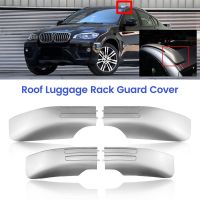 Car Racks for-BMW E71 E72 X6 2008-2014 Silver Roof Rack Rail Retrofit End Cover Set Car Exterior Accessories