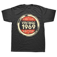 54Th Birthday Vintage 1969 54 Years Old Gifts Vintage T Shirts Summer Graphic Streetwear Short Sleeve T shirt Mens Clothing XS-6XL