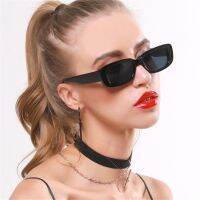 SUBEI Small Rectangle Square Frame Woman Sunglasses