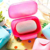 Travel Soap Dish Box Holder Container  Portable Color Sealed Soap Case Bathroom Soap Holders Round Travel Supplies Soap Dishes