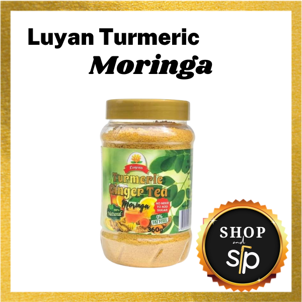 Luyan Turmeric Ginger Tea Moringa 360g Natural Immune System Booster