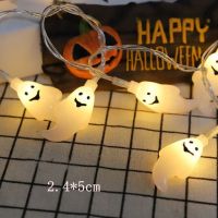 【☊HOT☊】 duanya โคมไฟแบบเชือกลูกตากระโหลกค้างคาวแมงมุมฟักทองแนวสยองขวัญ Led แขวน Diy ตกแต่งฮาโลวีนโคมไฟตกแต่งงานปาร์ตี้ในครอบครัว