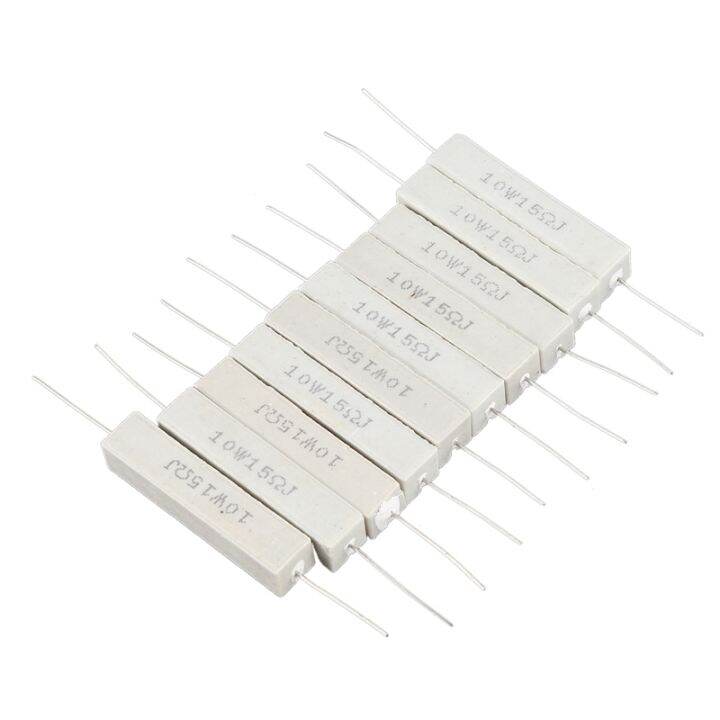 10 Pcs Fixed Ceramic Cement Resistors 15 Ohm 10W Watt 5 Lazada PH
