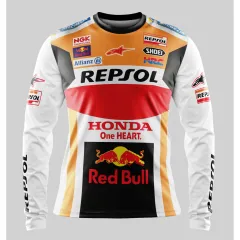 In stock] 2023 design Ecstar Suzuki full Sublimation Dry-fit Motorcycle  Jersey3D Jersey Printed Jersey full Sublimation LONG Sleeve T-Shirt，Contact  the seller for personalized customization of the name