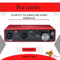 FOCUSRITE SCARLETT 2I2 (GEN3) USB AUDIO INTERFACE ( สินค้าใหม่แกะกล่อง บริการจัดส่งไว รับประกัน 1 ปี )