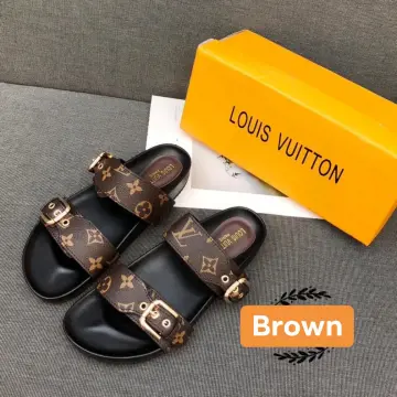 Womens Louis Vuitton Sandals size 36 Black  Emmy