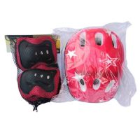 Professional Kids Knee Elbow Protective Gear Set Roller Skating Helmet Kids Children 7-piece Knee Pads Skating Accessories