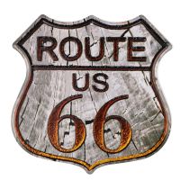 Route 66 Mother Road wood Highway Shield Wholesale Metal Sign